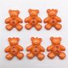 Spot atacado dois olhos cor Winnie the Poole botões de plástico crianças artesanais DIY desenhos animados urso botões decorativos
