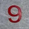 Adesivo Digital Estéreo de Acrílico Letras Bronze Dourado Preto e Branco Número do Quarto Adesivo de Parede Placa de Número de Porta Placa