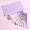 Kit de Pincéis de Maquiagem Gradiente Roxo 10 Peças Pincel Cangzhou Laços Macios Pincel de Sombra Ferramentas de Maquiagem para Iniciantes