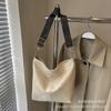 Bolso Textil de Cuero Suave Bolso Satchel para Mujer Estilo Occidental Elegante Simple Combinable Bolso Tote de Hombro de Gran Capacidad Bolso Cruzado para Mujer
