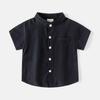 Camisetas Infantis de Manga Curta 2026 Verão Atacado Camisetas de Manga Curta com Gola V para Meninos Estilo Coreano Tops Soltos para Bebês Dropshipping