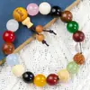 Pulsera de Dieciocho Semillas, Estilo Lingyin de Hangzhou, Cuentas Bodhi de Múltiples Tesoros, Cinco Generaciones, Joyería de Pulsera Unisex para Pareja, Dieciocho Cuentas