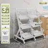 Estante de Almacenamiento de Cocina de Pie Multicapa para Verduras y Frutas Cesta de Verduras Multifuncional Almacenamiento de Snacks para Sala de Estar Metabo