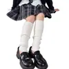 Polainas de punto liso de cachemira para mujer otoño invierno engrosadas cálidas de lana calcetines holgados y2k calcetines largos de chica popular fabricante venta al por mayor