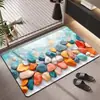 Tapete de Chão de Lama Diatomácea Tapete de Entrada com Pedras 3D Tapete Antiderrapante para Porta de Banheiro Tapete Absorvente para Piso de Banheiro