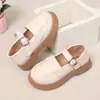 Nuevos Zapatos de Princesa Estilo Británico para Niñas de Primavera y Otoño, Zapatos de Performance para Niñas, Zapatos Individuales para Niños Medianos y Grandes, Zapatos de Cuero para Niños de 3 a 14 Años