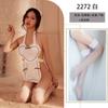 Ropa interior sexy al por mayor, tentación sexy, amor puro, deseo, sirvienta, pasión, uniforme, ropa con tirantes, espalda descubierta, lazo SAO