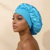 Gorro de Cuidado del Cabello Elástico de Ala Ancha Grande 35cm Color Sólido Gorro de Dormir de Alta Elasticidad de Moda Gorro