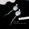 Pendientes de Borla de Concha Hechos a Mano en Francia, Atmósfera Súper de Hada, Pendientes Dulces Elegantes, Pendientes de Perla de Moda para Viajeras
