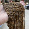 Jingde joias 2mm olho de tigre amarelo natural superfície de corte quadrado pequeno contas soltas quadradas açúcar quadrado acessórios para joias diy atacado