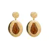 E14395 Brincos Geométricos Circulares Grandes Exagerados da Moda para Mulheres, Brincos Estilosos de Street Style Que Fazem o Rosto Parecer Mais Magro, Brincos Redondos