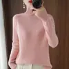Cross2026 Outono Inverno Novo Tricô de Gola Alta Feminino Engrossado Raglan Manga Longa Pulôver Solto Camada Base Lã