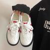 Zapatos de Entrenamiento Retro Alemanes de Nicho para Mujer Primavera y Verano 2025 Nuevos Tenis Deportivos y de Ocio Versátiles de Suela Gruesa Zapatos Blancos Forrest Gump