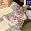 2024 Nuevo Popular Original Nicho Anticolisión Suela Gruesa Coreano Versátil Verano Zapatos Blancos Tenis de Mujer Zapatos de Pan