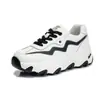 Zapatos de Padre Nuevos de Suela Gruesa para Aumentar la Altura para Mujer, Zapatos Deportivos Casuales Planos, Zapatos de Correr para Mujer Transpirables de Cuero Genuino