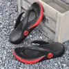 Chanclas de hombre verano ropa de exterior sandalias y pantuflas de suela gruesa suela blanda playa deportes al aire libre ocio chanclas antideslizantes