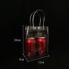 Bolsa de Mano de PVC Transparente Personalizada, Bolsa de Plástico Engrosada, Bolsa de Souvenir, Bolsa de Embalaje para Regalo de Dulces de Boda, Imprimible con Logo