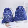 Bolsas de Algodón con Cordón al por Mayor, Bolsas de Lona Estilo Ins de Gama Alta para Empaque de Regalo con Impresión, Bolsas de Poliéster-Algodón a Prueba de Polvo con Cordón