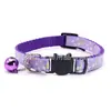Suministros para Mascotas Collar con Estampado de Letras de Dibujos Animados Decoración para Collar de Perro con Cascabel Hebilla de Plástico Antiperdida Collar para Gato