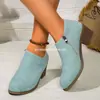 Nuevas botas de deseos transfronterizas europeas y americanas para otoño e invierno, zapatos de mujer talla grande, tacón medio, talla 43 de Amazon, venta al por mayor talla grande