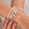 Pulsera Transfronteriza Nueva de Verano de Perlas de Imitación Amor con Cuentas Traje Combinado Pulsera Tejida a Mano para Mujer que Combina con Todo Venta al por Mayor