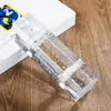 Ladrillos de Vidrio de Cristal Ultra Blancos Muro Divisorio Ladrillos Muro Paisajístico de Ingeniería Cuadrados de Colores Sólidos Escarchados Translúcidos
