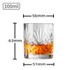 Mini Copa de Chupito 100ml Copa de Whisky Licor 0.1kg Vasos Vidrio Vidrio Labrado para Licor Vaso Espesado