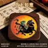 Patrón DIY Dunguang para el Año del Caballo, Kit de Materiales para Posavasos de Pintura Esmaltada, Regalo Hecho a Mano de Cloisonné Patrimonio Cultural Inmaterial