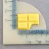 Accesorios de resina: chocolate mordible, decoraciones de chocolate cuadradas simuladas, pegatinas para funda de teléfono de pegamento de crema DIY