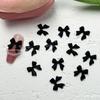 Japonés Explosivo Lazo Arte de Uñas Joyería Estéreo Lazo de Resina Blanco y Negro Decoración de Arte de Uñas DIY Mezcla