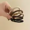 Simple Liga Negra de Alta Elasticidad para el Cabello para Mujeres, Banda para Cola de Caballo de Verano que No Daña el Cabello, Liga Básica Estilo Coreano con Cubierta de Cuero