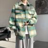 Jaqueta Fashion Maillard Masculina Primavera e Outono Casual Estilo Chanel Xadrez Alta Qualidade Malandro Bonito Roupas Outono