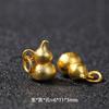 Colgante de Cuenta Espaciadora de Calabaza de la Fortuna Tradicional Chapado en Oro Microincrustado de Circonita Accesorio Pequeño Bolsa de la Suerte Lujo Ligero Venta al por Mayor desde Fabricante