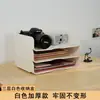 Estante para Archivos Escritorio de Oficina Caja de Almacenamiento Multicapa Transparente Estante para Archivos A4 Apilable con Organización de Información de Escritorio