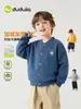 Dududu Home Jaqueta Grossa Infantil Inverno Meninos com Plus Veludo Roupa de Inverno para Meninas Tricô para Bebês Roupas Infantis para Meninas