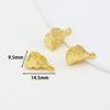 Colgante Pequeño de Ábaco con Carácter de Fortuna de Oro Real Chapado en Oro de 18 Quilates para Joyería DIY, Dijes Pequeños, Aretes, Colgantes para Orejas, Pulseras, Collares D105