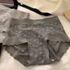 Ropa Interior Sin Costuras de Cobertura Total de Cintura Media con Refuerzo Antibacteriano Suave para Niñas de Alta Elasticidad Transpirable para Otoño e Invierno