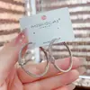 Pendientes de Aro Estilo Coreano para Mujer, Estilo Simple y Genial, Pendientes Atmosféricos, Pendientes Versátiles y de Alta Gama
