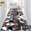 Alfombra sencilla recortable para puerta de entrada, pasillo, escaleras, 3D, larga, para el hogar y el hotel.