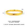 Pulsera de cuatro hojas lisa de estilo retro de lujo ligero, estilo old money de alta gama, brazalete de cielo estrellado mate en oro arena