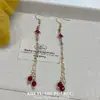 Nuevos Pendientes Largos con Borlas Estilo Chino con un Ambiente de Lujo Ligero, Pendientes de Alta Gama con un Toque Antiguo y Fresco, Adecuados para el Uso Diario