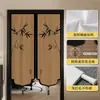 Cortina de Puerta Estilo Chino Cortina Divisoria 2025 Nueva Cortina de Privacidad de Alta Gama para Dormitorio, Hogar, Baño, Entrada, Cocina Cortina Media