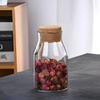 Frasco de Almacenamiento de Vidrio de Borosilicato Alto Transfronterizo para Granos y Té, Botella Sellada, Tarro de Almacenamiento, Corcho, Botella de Vidrio