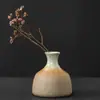Jarrón de Flores Japonés Zen Hecho en Horno Cerámica Gruesa Blanco Crudo Arreglo Floral Mesa de Café Hidropónico Pequeño Arreglo Floral Artesanías Adornos