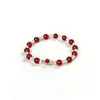 Pulsera de Plata de Ley S925 Ágata Roja Natural Perla Imitación Swarovski Estilo Chino Nuevo Exquisita Joyería de Año Nuevo Pulsera Hecha a Mano para Mujeres