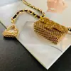 Estilo Tweed Cadena Metálica Bolso Pequeño Cadena para Cinturón Accesorios Bolso Cruzado para Mujer Cinturón Acolchado Bolso de Cintura Bolso para Auriculares Falda Decorativa