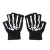Guantes sin dedos de calavera creativos de Halloween Garras de fantasma Transfronterizos Guantes de medio dedo para adultos Teclado Guantes de garra para dispensar