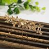 Accesorios para la cabeza de bricolaje, color cobre puro, que conserva el color dorado y plateado, soporte para cuentas de cinturón, horquilla de rama de flor, material, accesorios para el cabello vintage, accesorios para el cabello de bricolaje