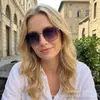 Gafas de Sol Metálicas Cuadradas Grandes de Moda Transfronterizas Gafas de Sol Retro Simples para Mujer Gafas Anti-UV
