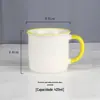 Caneca de Cerâmica Branca Caneca de Cerâmica para Impressão de Logotipo Texto Publicidade Caneca de Cerâmica Caneca de Presente Letras Caneca de Água Caneca de Café